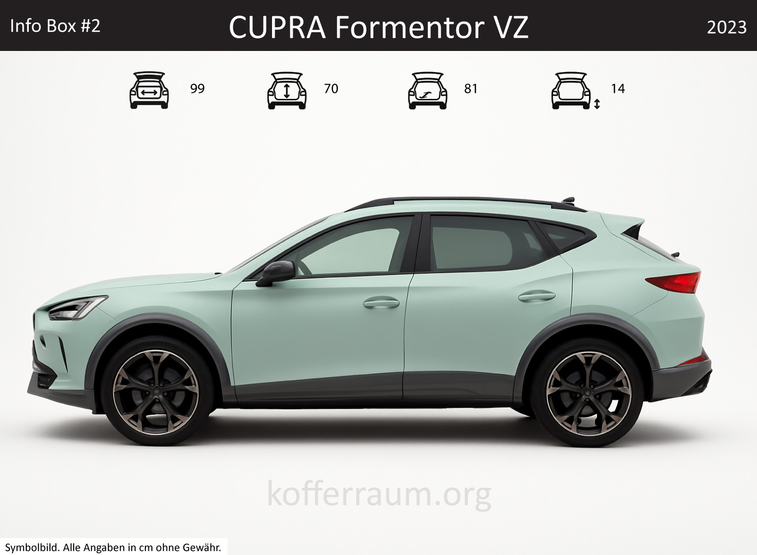 CUPRA Formentor VZ trunk dimensions – detail