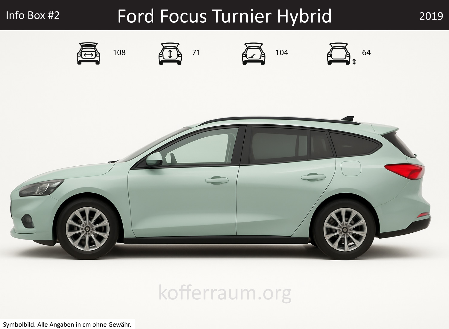 Ford Focus Wagon Hybrid trunk dimensions – detail