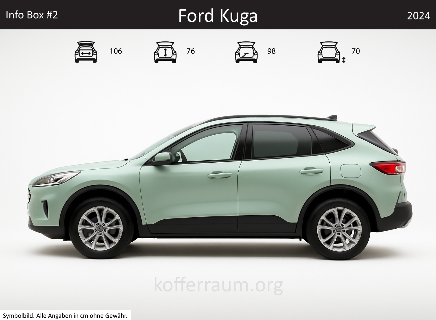 Ford Escape trunk dimensions – detail