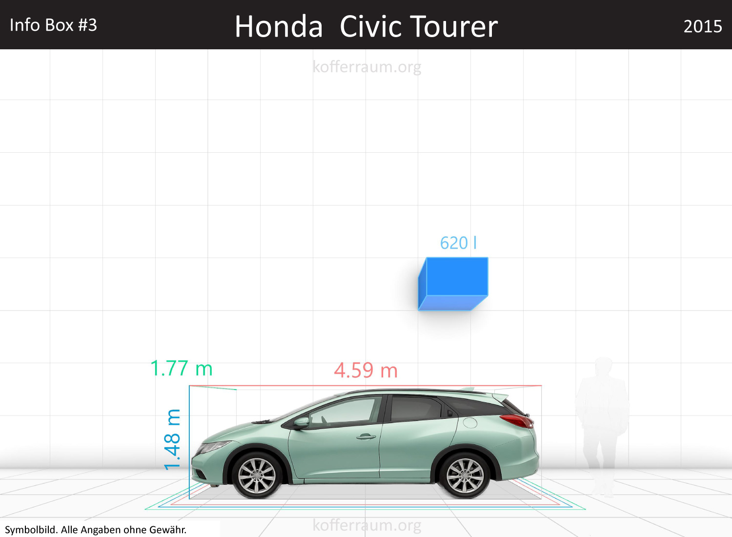 Honda Civic Wagon trunk space volume