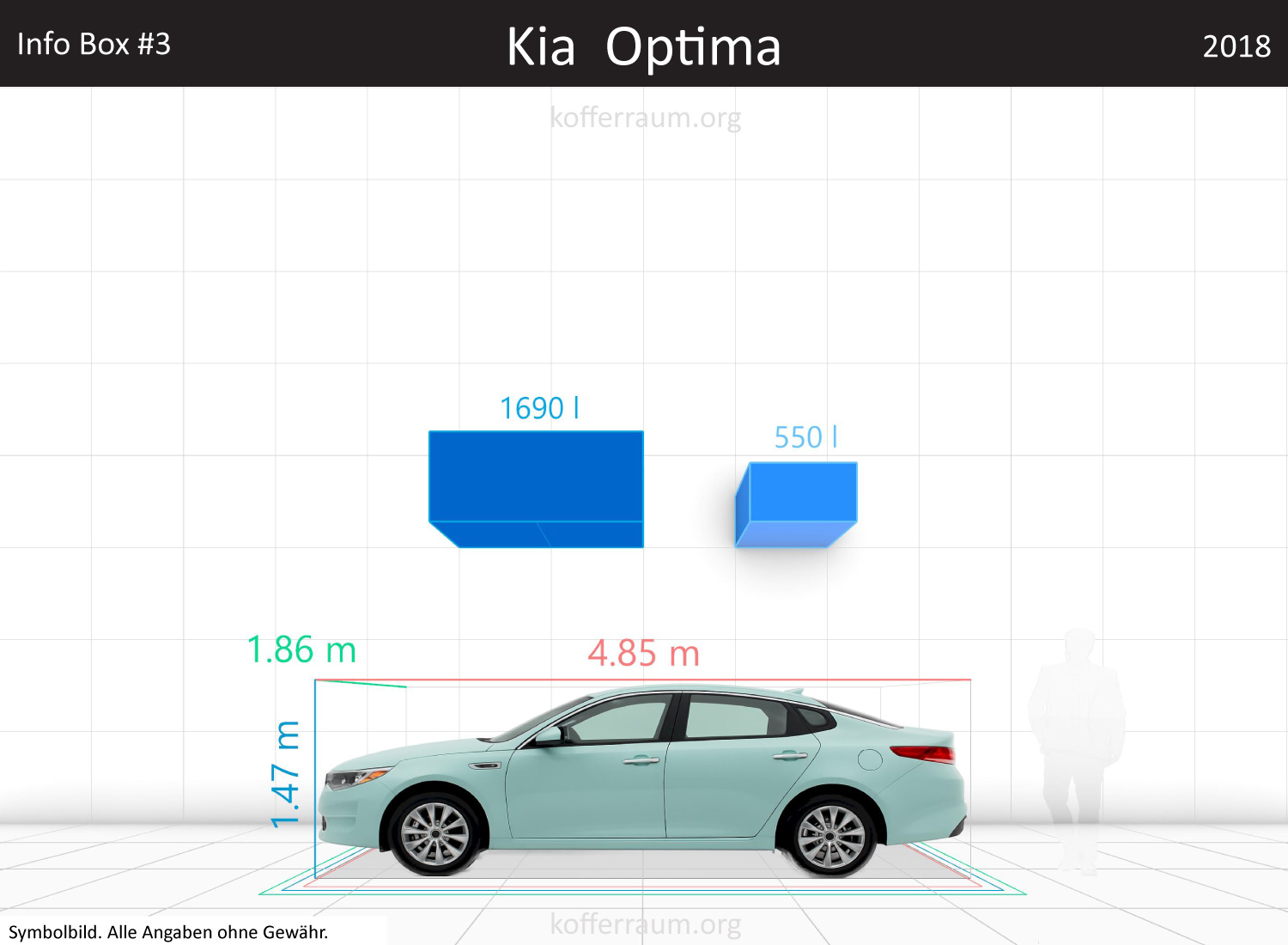 Kia Optima trunk space volume