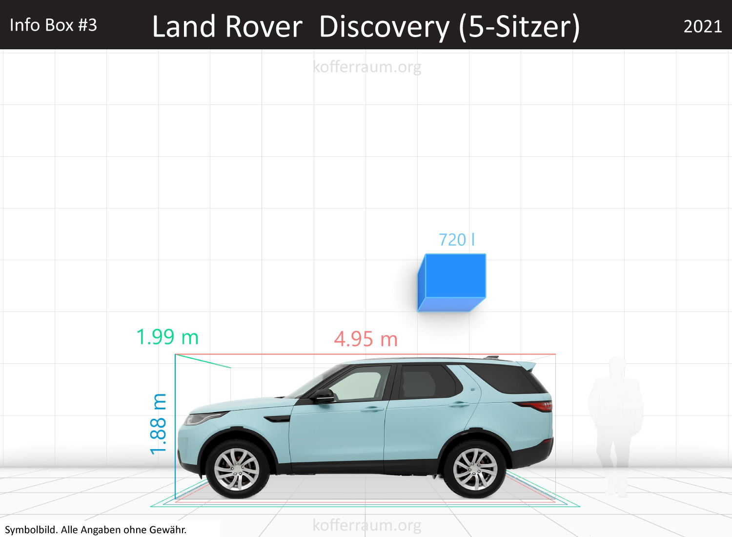 Land Rover Discovery trunk space volume