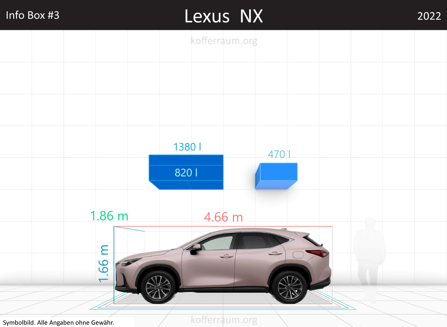 Lexus NX trunk space volume