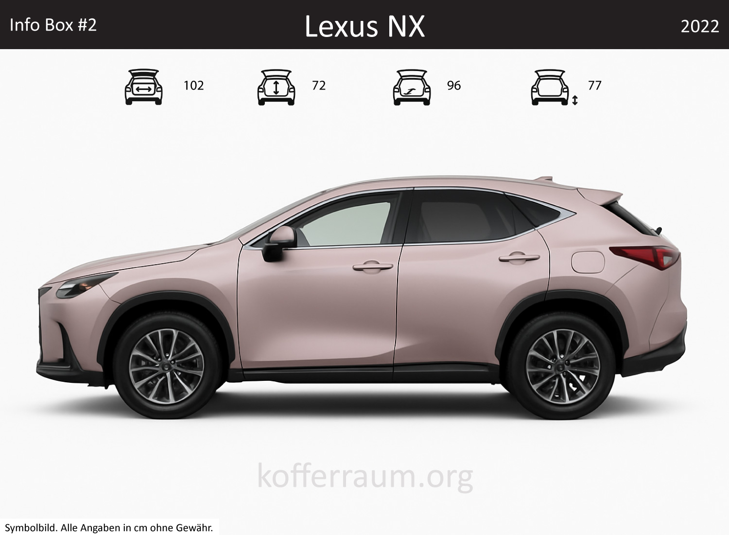 Lexus NX trunk dimensions – detail