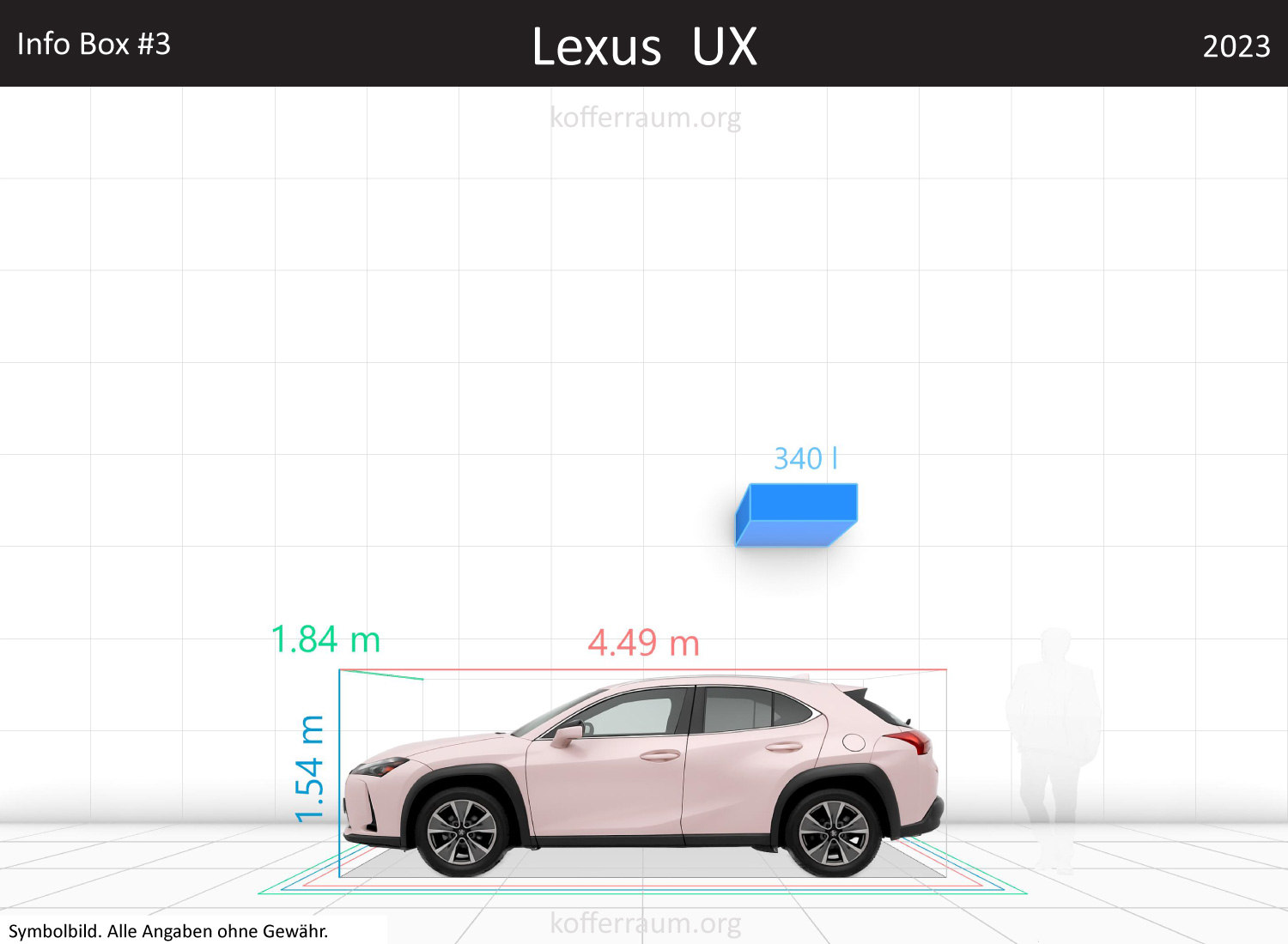 Lexus UX trunk space volume