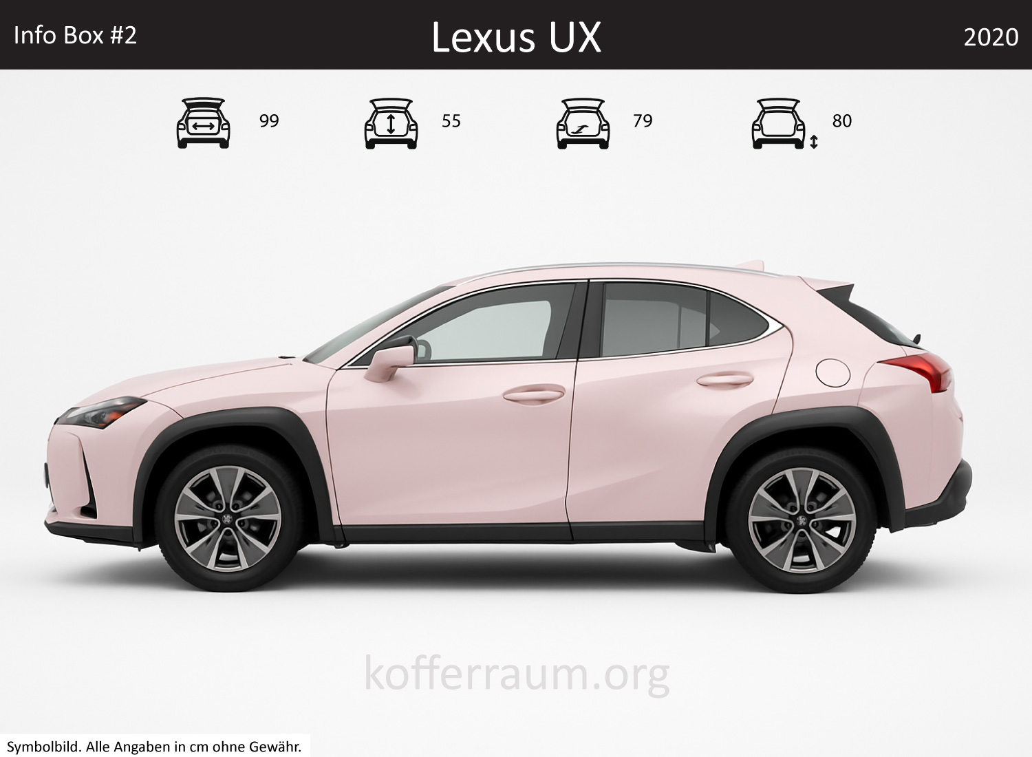 Lexus UX trunk dimensions – detail