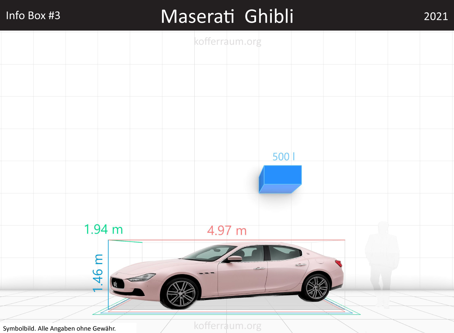 Maserati Ghibli trunk space volume