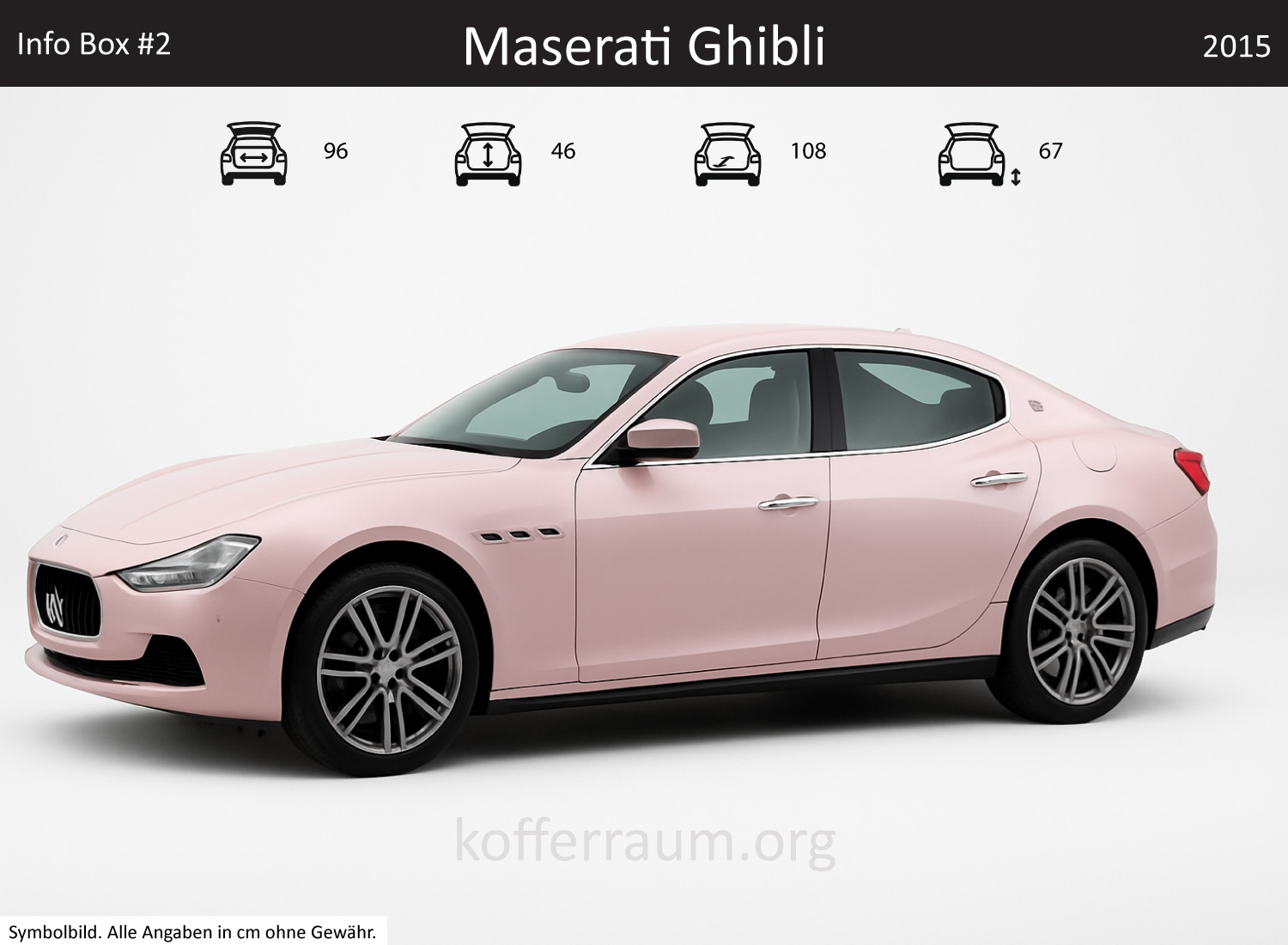 Maserati Ghibli trunk dimensions – detail