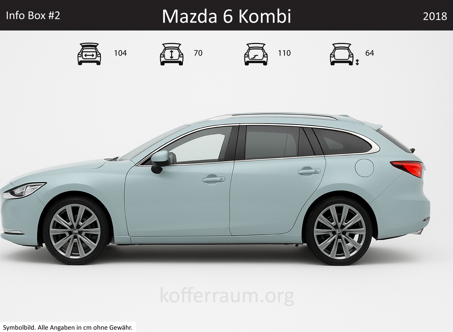 Mazda Mazda6 Wagon trunk dimensions – detail