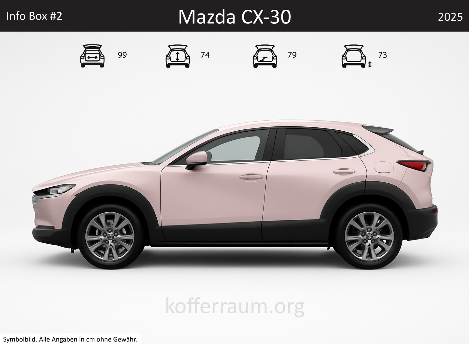 Mazda Mazda CX-30 trunk dimensions – detail