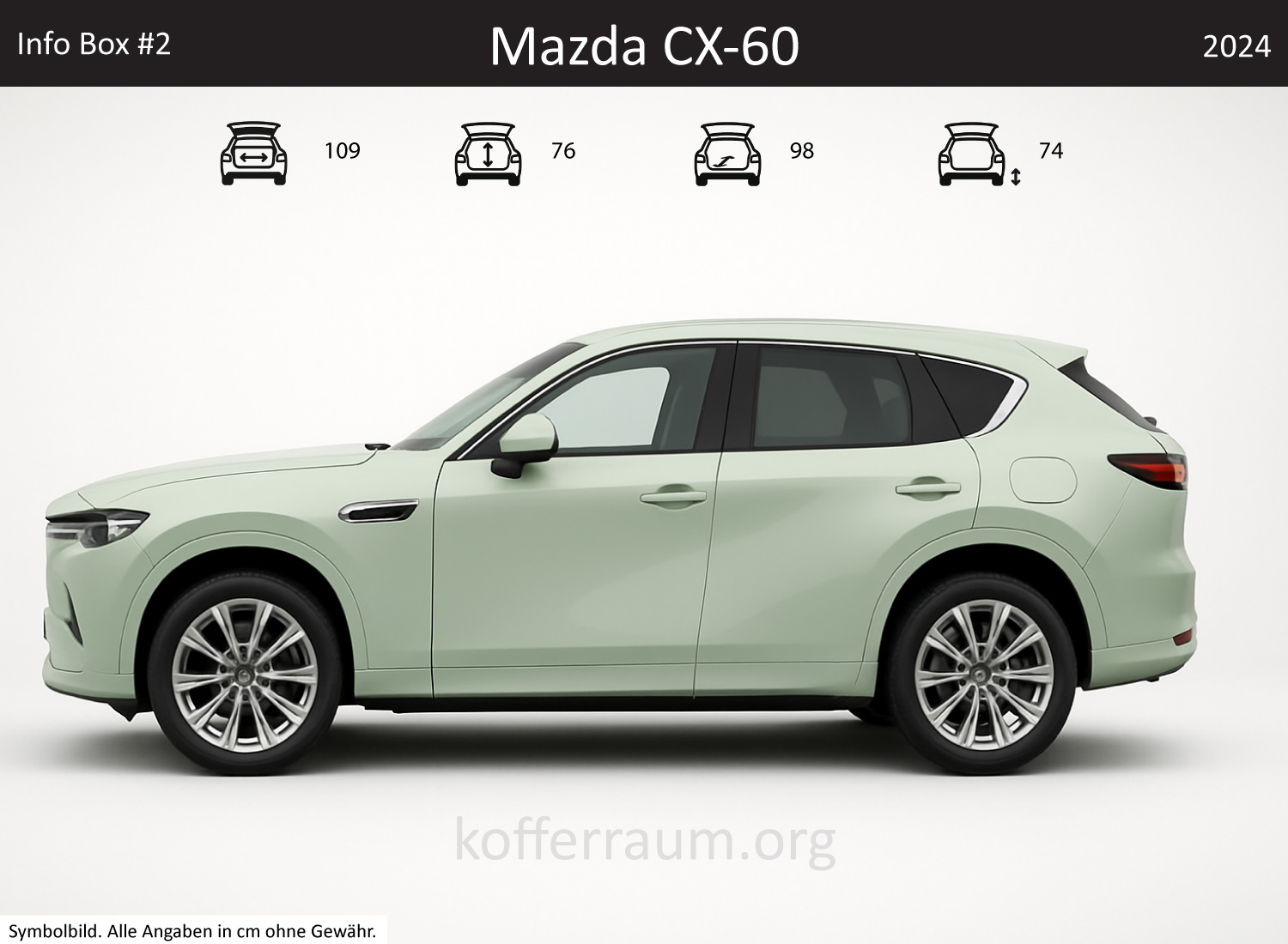 Mazda Mazda CX-60 trunk dimensions – detail