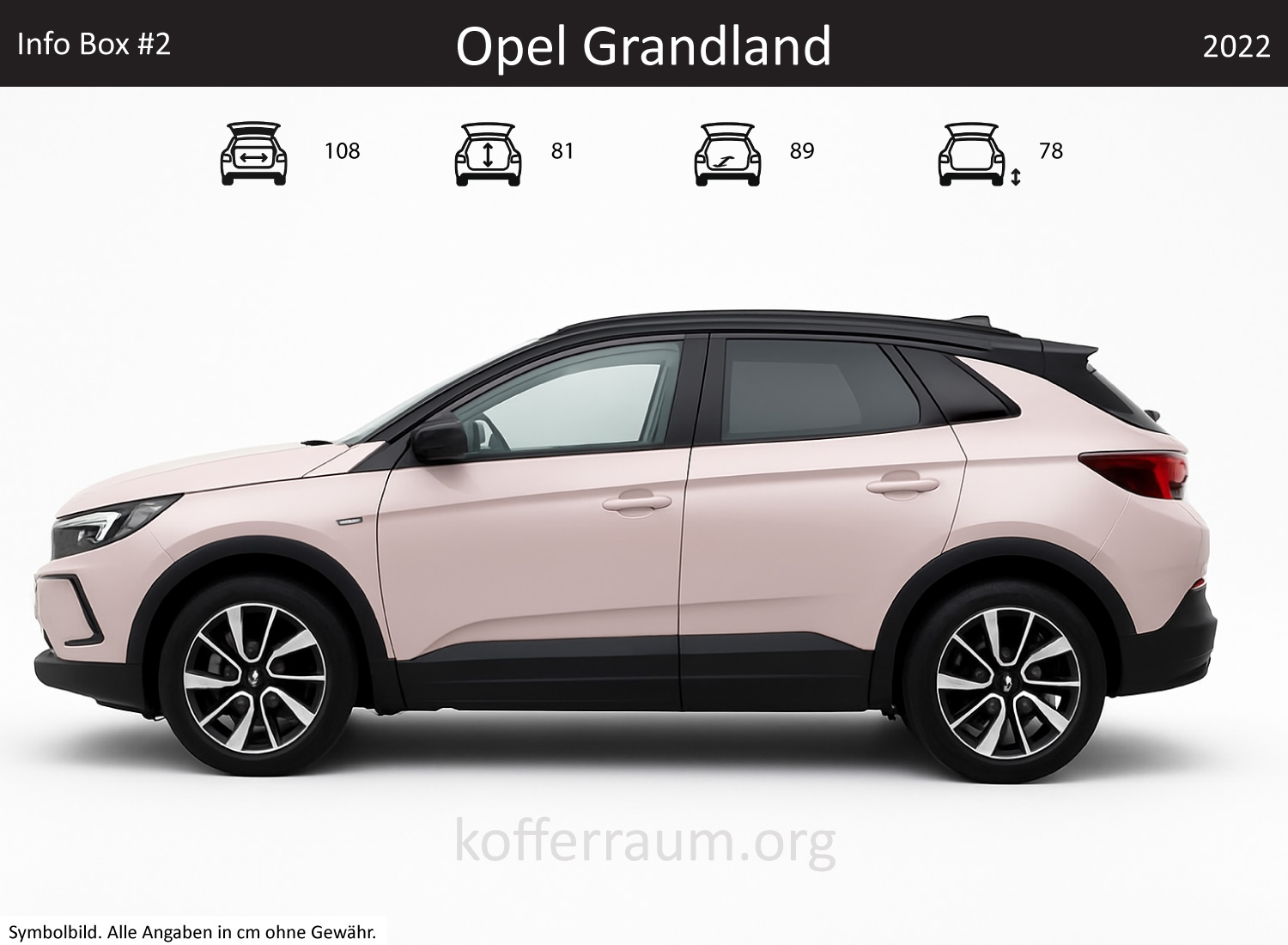 Opel Grandland trunk dimensions – detail