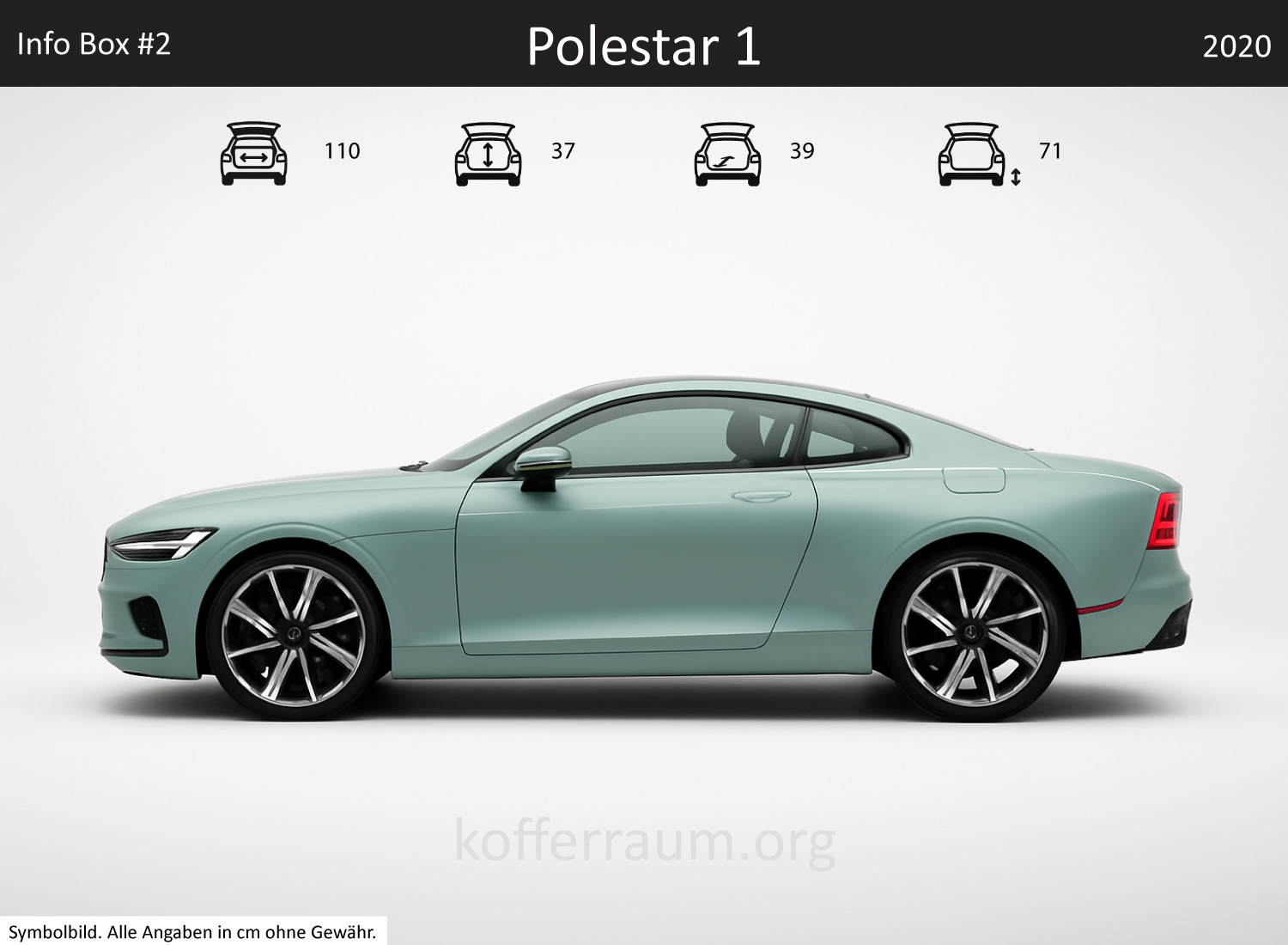 Polestar Polestar 1 trunk dimensions – detail