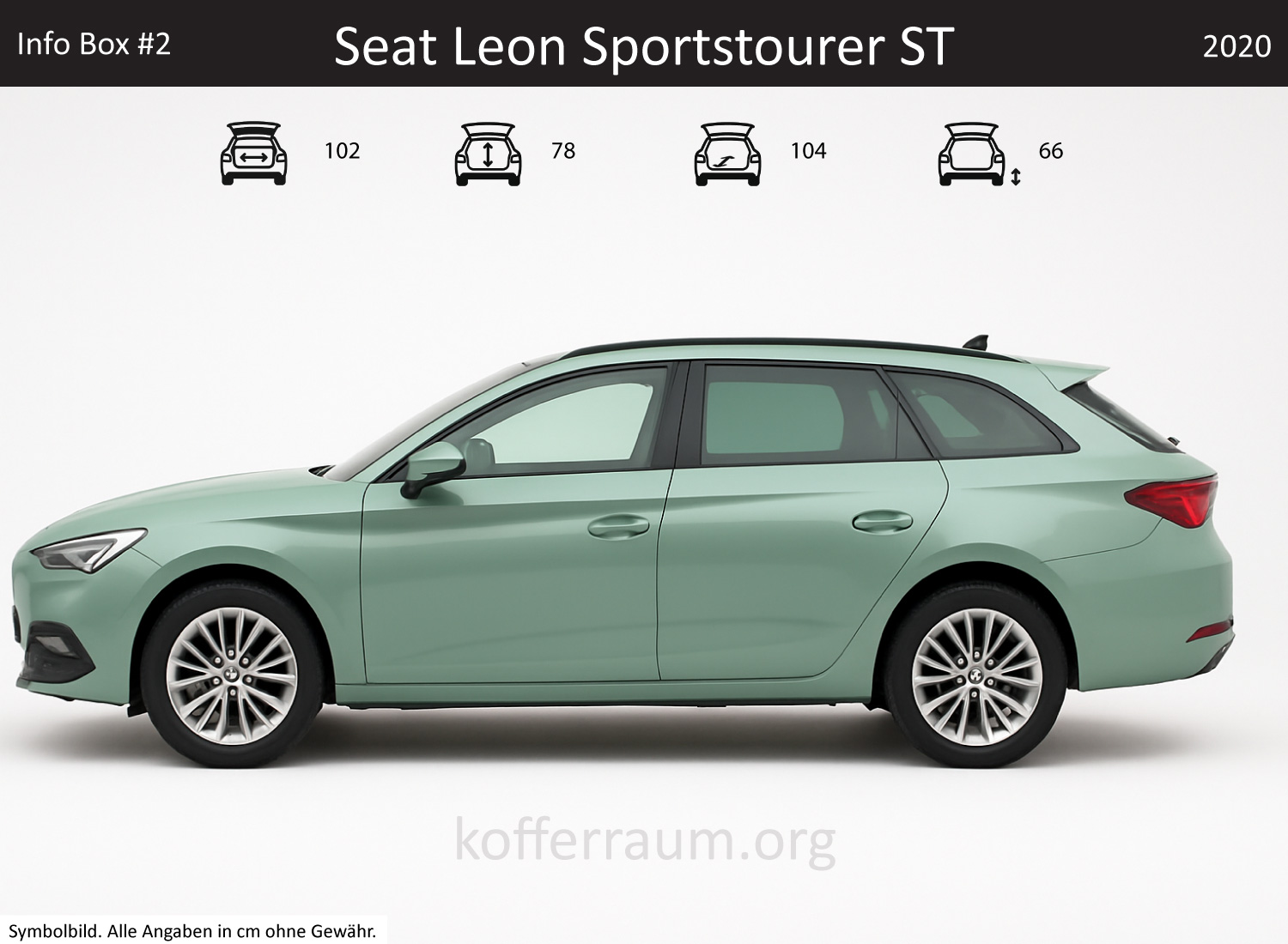 Seat Leon Sportstourer trunk dimensions – detail