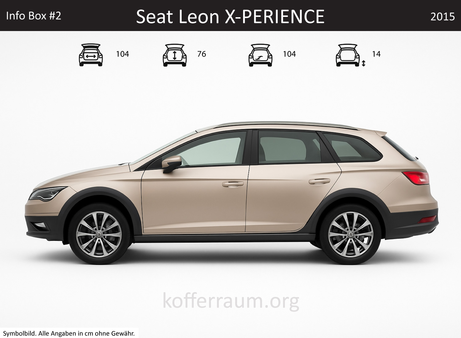 Seat Leon X-PERIENCE trunk dimensions – detail