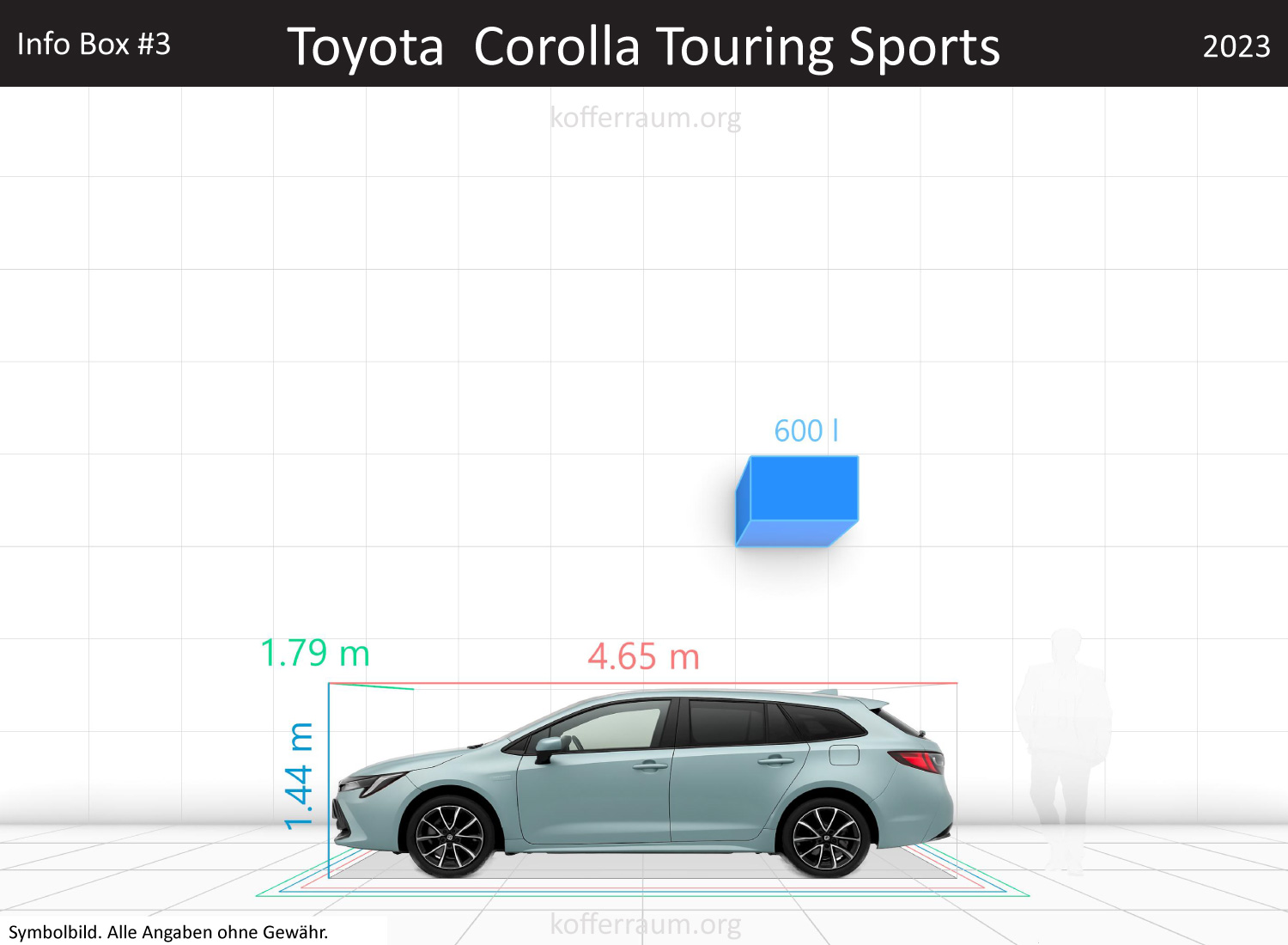 Toyota Corolla Wagon trunk space volume