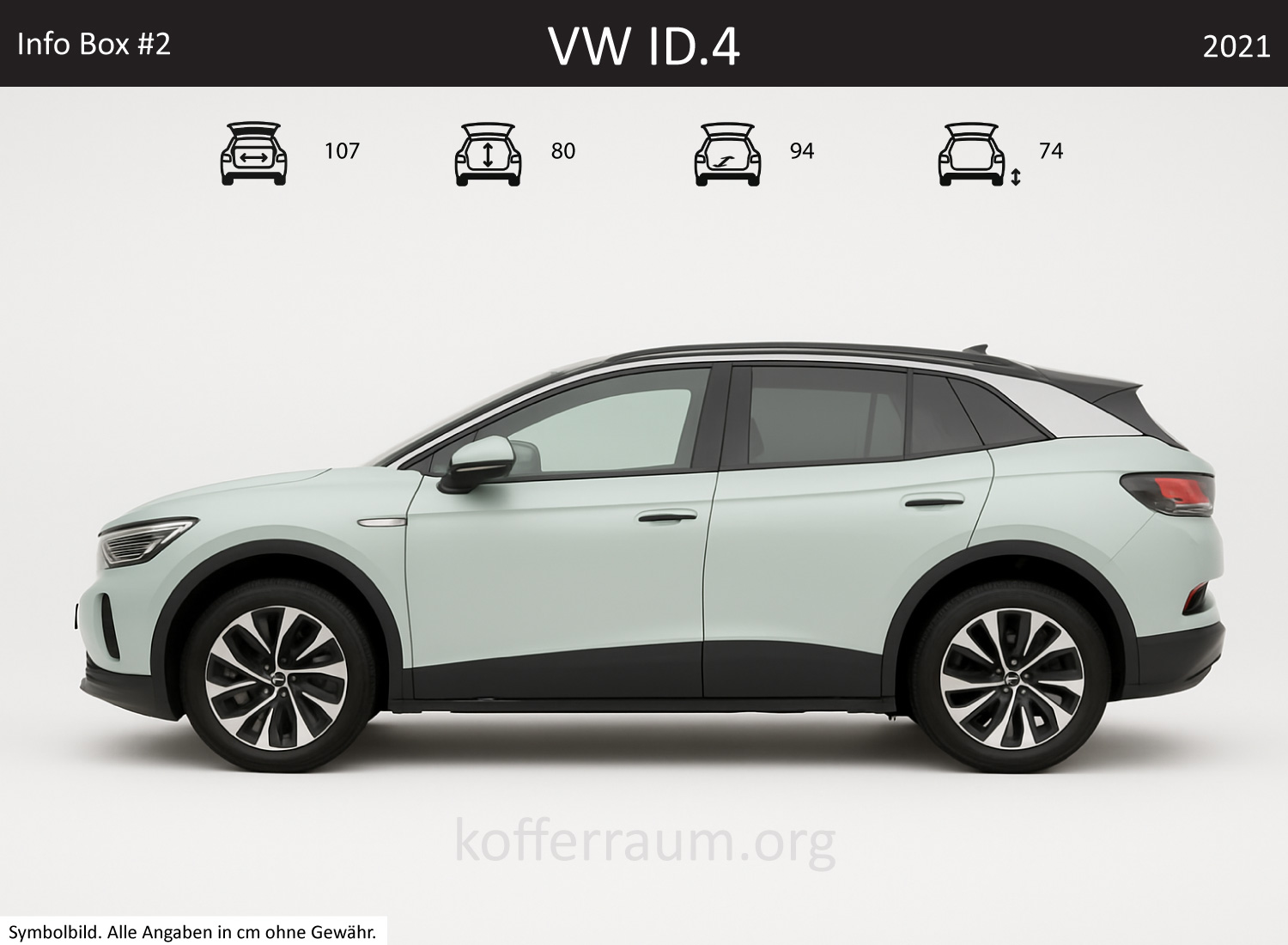 VW ID.4 trunk dimensions – detail